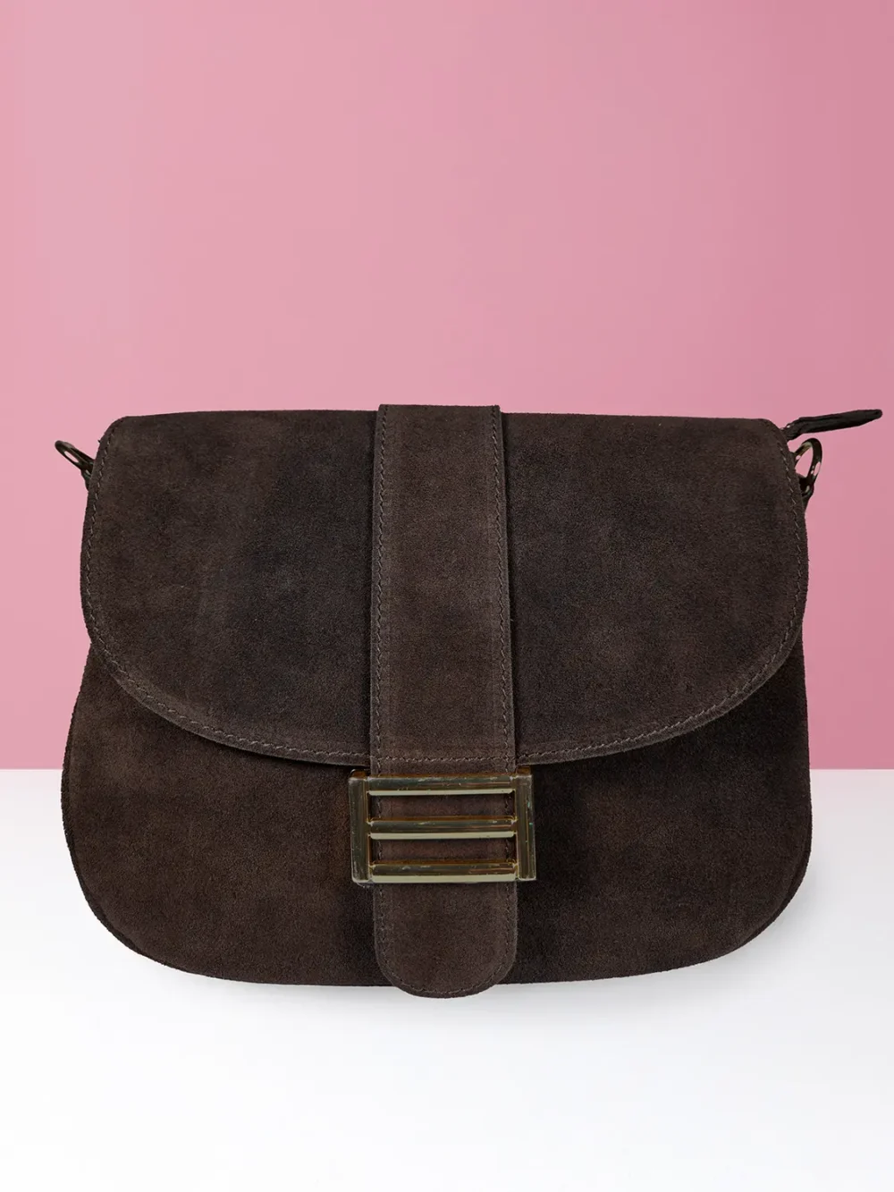 Torebka damska kolor gorzka czekolada